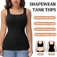 thumbnail image 2 of Women Tummy Control Shapewear Tank Tops Seamless Square Neck Compression Tops Slimming Body Shaper Camisole, 2 of 6