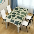 thumbnail image 3 of Yayeee Tablecloths for Rectangular Tables 54 x 54 inch Party Table Cover, Green Geometric, 3 of 6