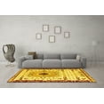 thumbnail image 3 of Ahgly Company Indoor Rectangle Abstract Yellow Modern Area Rugs, 7' x 10', 3 of 4