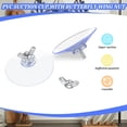 thumbnail image 3 of Quzzil Suction Cups with Screws 4 mm Thread Transparent PVC Suction Cup with Screw Hook 2 Inch Diameter Butterfly Wing Nut Clear Sucker Suction Cup with Cap for Kitchens Offices Bathroom (12 Sets), 3 of 7