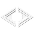 thumbnail image 1 of Ekena Millwork CMP20X13DD2-06000 6 in. ID x 7 in. Rectangle Diamond Architectural Grade PVC Contemporary Ceiling Medallion - 2 Piece, 1 of 1