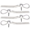 thumbnail image 3 of 4 hebillas circulares con borlas y diamantes de imitación para zapatos, accesorios de decoración para botas de mujer, color blanco, 3 of 14