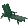 thumbnail image 1 of Costaelm Chaise Longue Inclinable en Plastique HDPE pour Extérieur - Ensemble de 1, Vert Foncé, 1 of 5