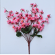 thumbnail image 5 of Xiao Hua 3 flores artificiales de flor de durazno, flores artificiales para decoración de bodas, 5 of 5