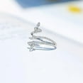 thumbnail image 5 of K-KED 925 Silver Wedding Ring Fashion Women Butterfly Cubic Zircon Delicate Jewelry Sz 6-10-10, 5 of 6