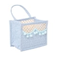 thumbnail image 2 of Cesta de tela plegable con asa | Cesto de tela plegable para ropa, juguetes y aperitivos | Organizador para dormitorio, armario y habitación infantil | Negro, azul, rosa y beige, 2 of 6