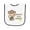 White and Navy, variant on Inktastic Mommy's Little Monkey Baby Terry Cloth Bib