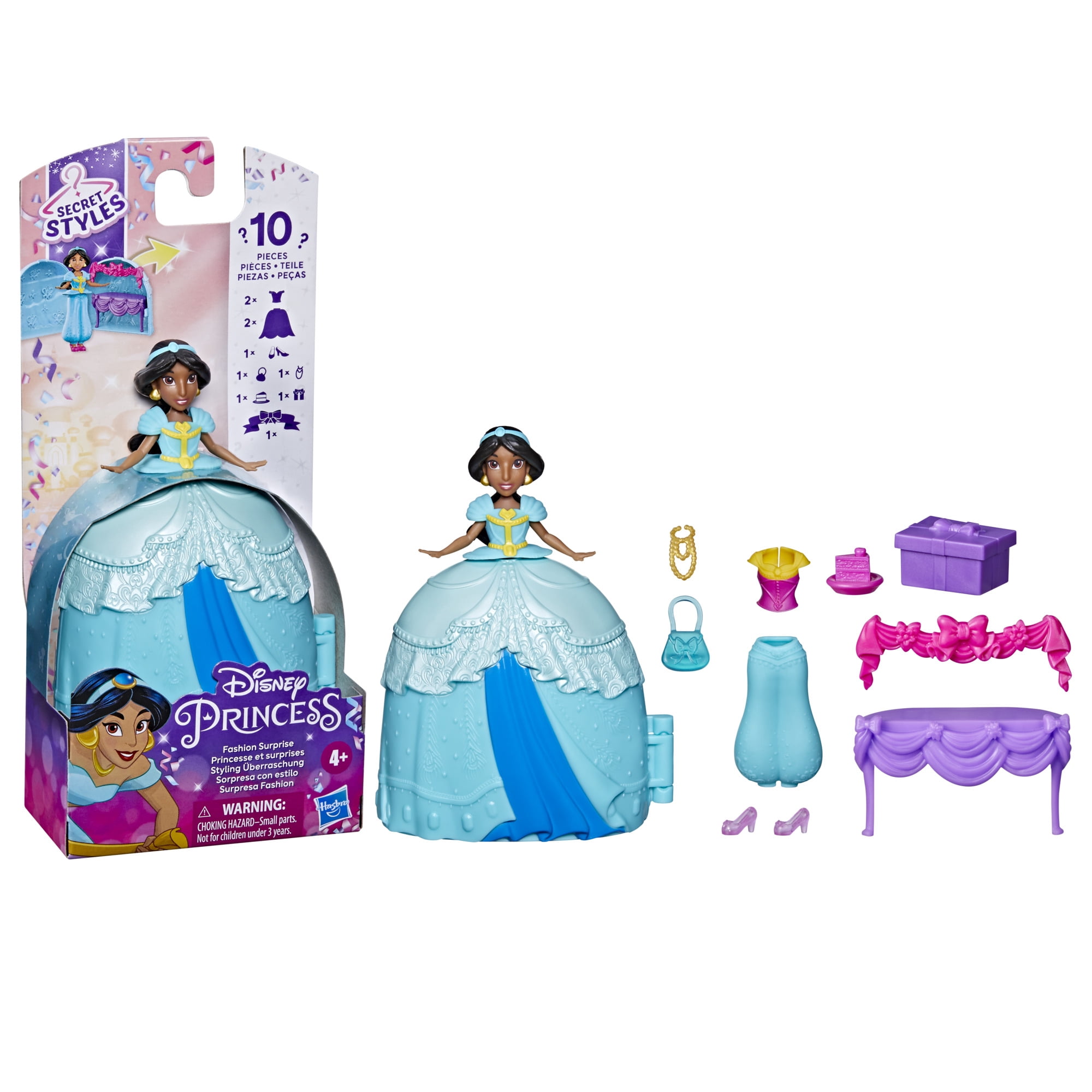 Disney Princess Secret Styles Jasmine Doll Playset with Dress-Up