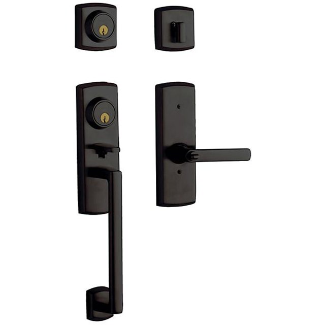 Baldwin 853851022DCL Double Cylinder Soho Two - Point Handleset - Oil Rubbed Bronze