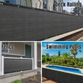 thumbnail image 2 of 3ft x 50ft Heavy Duty Privacy Fence Screen with  , Breathable Mesh for Yard Garden Backyard, 2 of 6