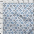 thumbnail image 3 of oneOone Cotton Poplin Twill Light Blue Fabric Text Sewing Craft Projects Fabric Prints By Yard 56 Inch Wide, 3 of 5