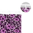 thumbnail image 5 of Yayeee Shower Curtain with Hooks 72"x72" Waterproof Fabric Bathroom Hanging Decor, Purple Floral Leopard Pattern, 5 of 5