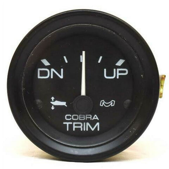 Medallion Boat Trim Gauge S1K-104-30 | 2 Inch Black Cobra