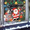 thumbnail image 4 of Christmas Window Stickers – Santa Claus & Snowflake Electrostatic Glass Decals, No-Glue Holiday Decorations for Home, Store, or Classroom Display, 4 of 5
