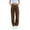 Brown, variant on vigerkar Women High Waisted Cargo Pants Wide Leg Casual Jeans 4 Pockets Trousers Brown, S