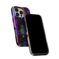 thumbnail image 5 of DesignSkinz Scratch-Resistant Hard Slim Case Compatible with iPhone SE Gen 2/3 (Compatible with MagSafe) - Neon Paint Mixtured Surface, 5 of 9