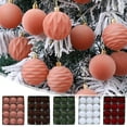thumbnail image 1 of LSLJS 12pcs Velvet Christmas Ornaments - Flocking Christmas Tree Ornament, 2.36"/6cm Shatterproof Christmas Balls, Hanging Christmas Ornaments Set for Holiday Wedding Party Christmas Decoration, 1 of 7