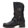 thumbnail image 2 of HARLEY-DAVIDSON FOOTWEAR Bota de motocicleta resistente al agua ámbar para mujer Negro 9 M US, 2 of 5