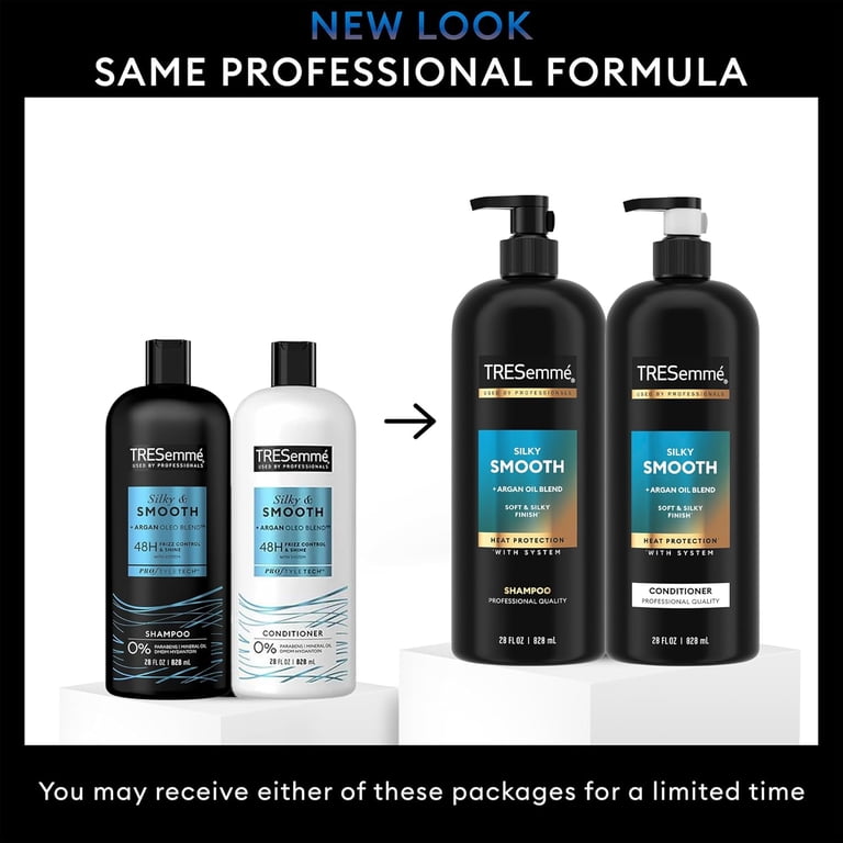 TRESemm√© Shampoo and Conditioner Set, Anti-Frizz, Silky & Smooth