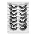 thumbnail image 4 of 7 Pairs Thicken False Eyelashes Multilayered Bushy Curling up Lashes for Wedding Stage Makeup, 4 of 6