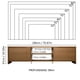 thumbnail image 3 of Mueble Mesa Para Tv Rack Madesa 2 Puertas Hasta 80 Marron, 3 of 10