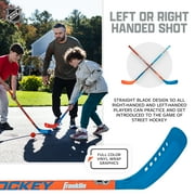 Franklin Sports NHL Future Champs Kids 2 Player Street Hockey Sticks Set - Plastic 37 - 2 Junior Hockey Sticks + 1 Ball