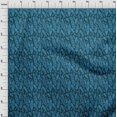 thumbnail image 4 of oneOone Velvet Teal Blue Fabric African Sewing Material Print Fabric By The Yard 58 Inch Wide, 4 of 4