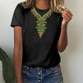 thumbnail image 2 of Penkiiy Women's Mexican Boho Embroidered Tops Short Sleeve Peasant Casual Loose Tunics Fall Blouse Shirts for Women,Vintage Floral Tunic Shirts, Flowers Embroidery Blouses XL Black, 2 of 6