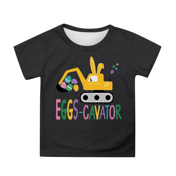 Tiijoy Toddler Girls Easter T-Shirt Cute Short Sleeve T Shirt Tee for Kids, Sizes 3-13