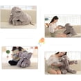 thumbnail image 3 of Almohada de peluche con forma de elefante HUOGUO, 30 cm, 3 of 5
