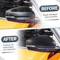 thumbnail image 2 of Cubierta de espejo retrovisor lateral del conductor y pasajero para Audi A1, par de fibra de carbono negra, 2 of 5