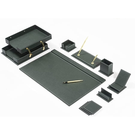 Desk Organizers - Desk Accessories - Leather Desk Organizer - Bonded Leather Set - Office Desk Accessories - Home Office Accessories - Desk Supplies - Leather Desk Set - Office Accessories