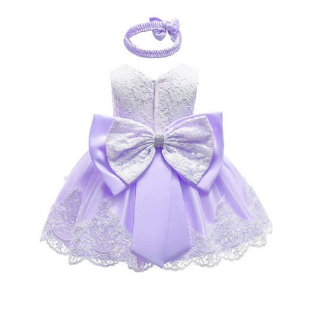 

Baby Girls Pageant Lace Embroidery Tulle Tutu Dress Toddler Formal Dress with Headband