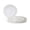 Lace in White & Gold, variant on " OCCASIONS " 120 Pieces Pack, Heavyweight Disposable Wedding Party Plastic Plates (6.25'' Dessert/Bread Plate, Lace in White & Gold)