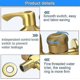 thumbnail image 2 of Double Tap 1/2 "garden Faucet Brass Outdoor Faucet Garden Anti-frost Double Outlet Faucet Washing, 2 of 4