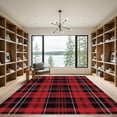 thumbnail image 2 of ODIKA 5'x7' Machine Washable Non-Slip Area Rug, Rustic Red High Traffic Rug, Red, 1058132, 2 of 7