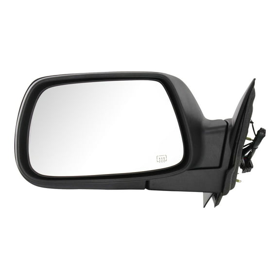 MIRROR Compatible with 2005-2010 Jeep Grand Cherokee Left Driver Heated Power Glass Textured Black