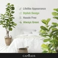 thumbnail image 5 of CAPHAUS Artificial Fiddle Leaf Fig Tree, 6 / 7 Feet in Pot with Dried Moss, for Indoor House Home Office Store, Potted Ficus Lyrata Faux Tree, Fake Plant Modern Decoration Gift for Housewarming, 5 of 9