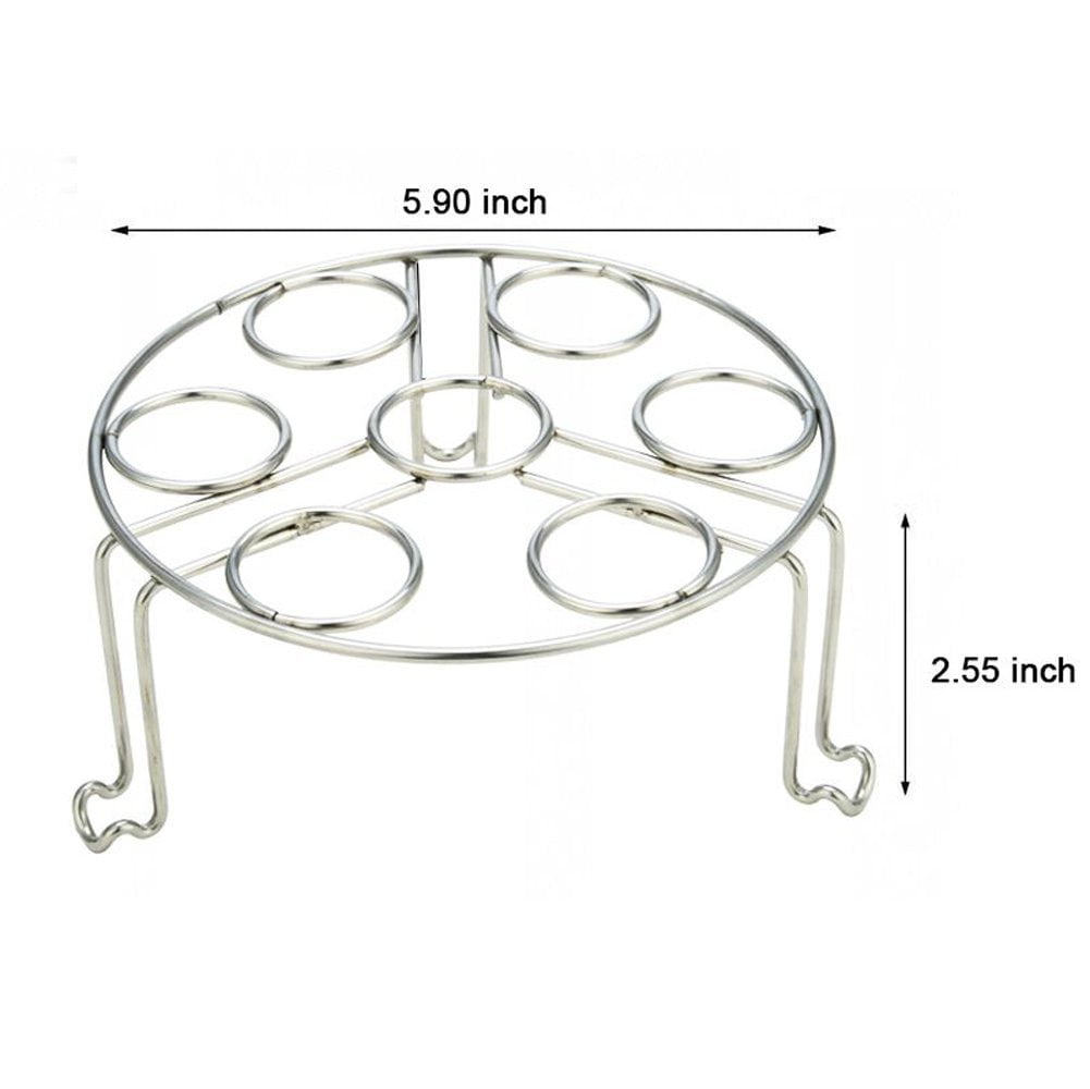 ITPCINC Stainless Steel Egg Steamer Rack for Instant Pot, Pressure Cooker,  Boiling Pot Stackable Steamer Trays 2 Pack 