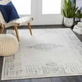 thumbnail image 3 of Mark&Day Area Rugs, 9x12 Sandebuur Global Medium Gray Area Rug, Grey White Carpet for Living Room, Bedroom or Kitchen (9' x 12'3"), 3 of 8