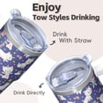 thumbnail image 4 of 20OZ Unicorn Lover Cup with Handle Double Wall Insulated Travel Cup Ideal Gifts for Women Suitable for Birthday Christmas and Movie Theater Trips, 4 of 6