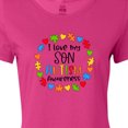 thumbnail image 4 of Inktastic I Love My Son Autism Awareness Women's T-Shirt, 4 of 5