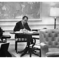 thumbnail image 2 of 1971 Us Presidency. President Richard Nixon Working On His State Of The Union Address History, 2 of 2