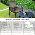 thumbnail image 4 of Outdoor Seat Cushion Set 18" Square Pillow 19" Square Seat Cushion Waterproof Fade Resistant Patio Furniture Cushions with Removable Cover Deep Seat & Back Cushion for Chair Sofa Couch Silver Grey, 4 of 12