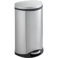 thumbnail image 2 of safco products step-on wastebasket, 17.5" x 26.5" x 14", stainless steel, 2 of 3