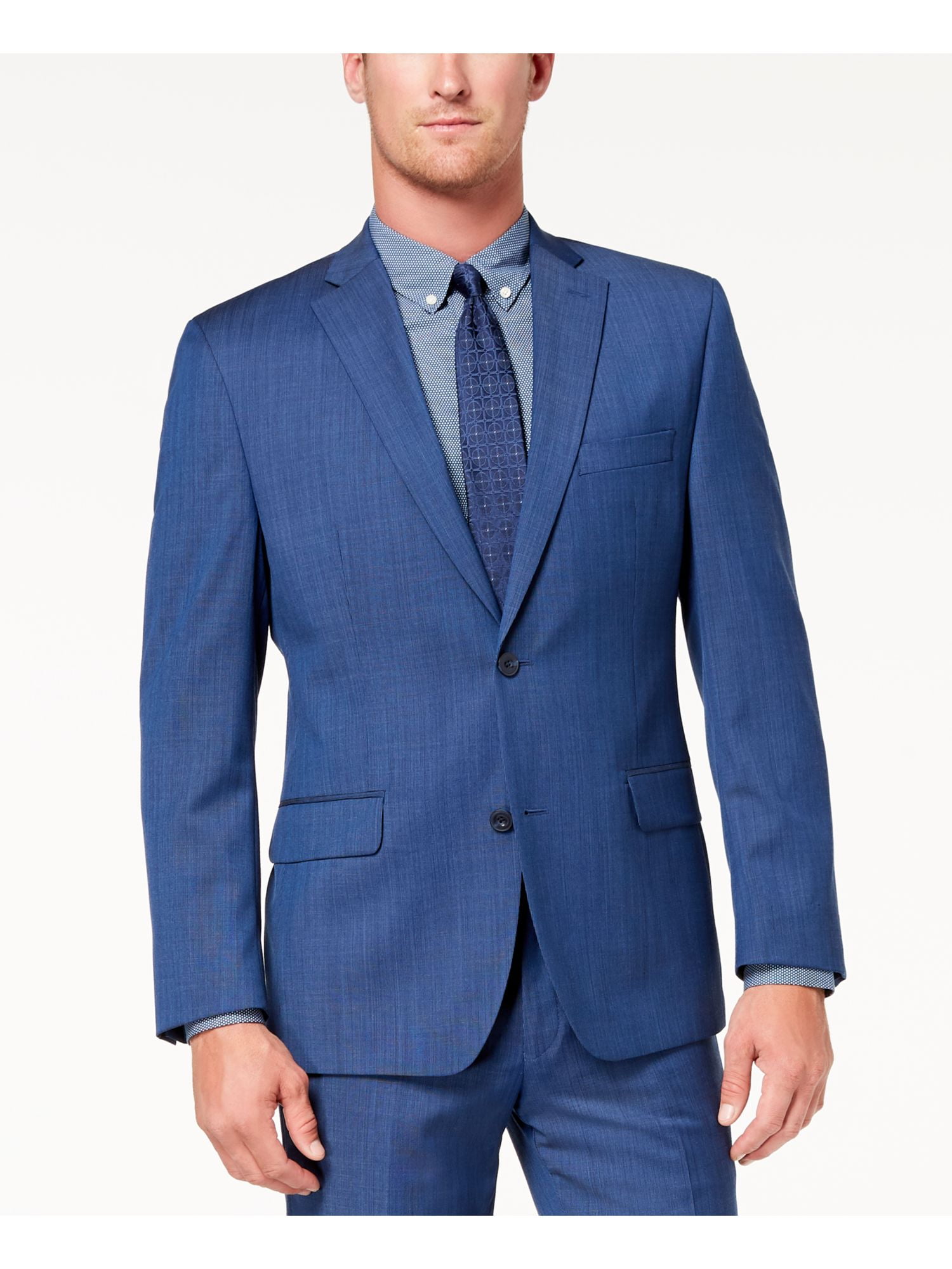 MICHAEL KORS Mens Navy Classic Fit Suit Separate 48 LONG - Walmart.com