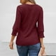 thumbnail image 5 of Ropa de trabajo,Camiseta informal para mujer, manga corta, cuello redondo, poliéster, estampado, largo regular, para uso diario y en casa, sopatenor, 5 of 9