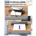 thumbnail image 2 of Phomemo Thermal Printer Paper 8.5 x 11 Inch, Advanced Thermal Printing US Letter Paper, Compatible with D810, M08F-Letter, M832, M834, A285M Portable, 2 of 7
