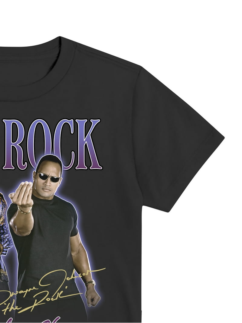 WWE Boys The Rock, Crew Neck, Short Sleeve, Graphic T-Shirt
