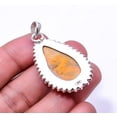 thumbnail image 2 of Bumble Bee Jasper -Indonesia 925 Sterling Silver Bali Pendant 1.95", Yellow Bumble Bee Jasper Pendant P_8001_322_48, 2 of 2